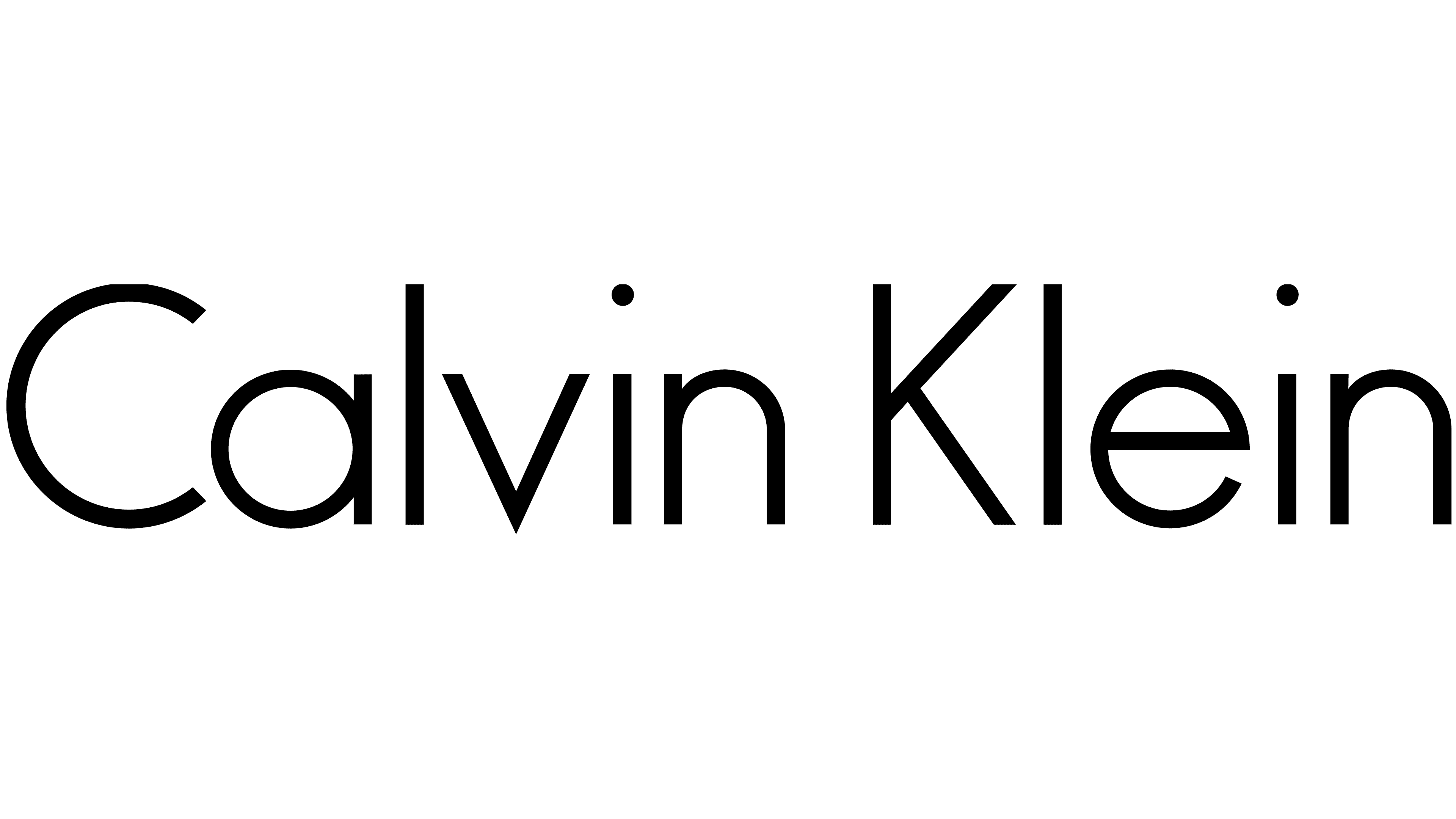 Logo di Calvin Klein in carattere semplice e moderno.