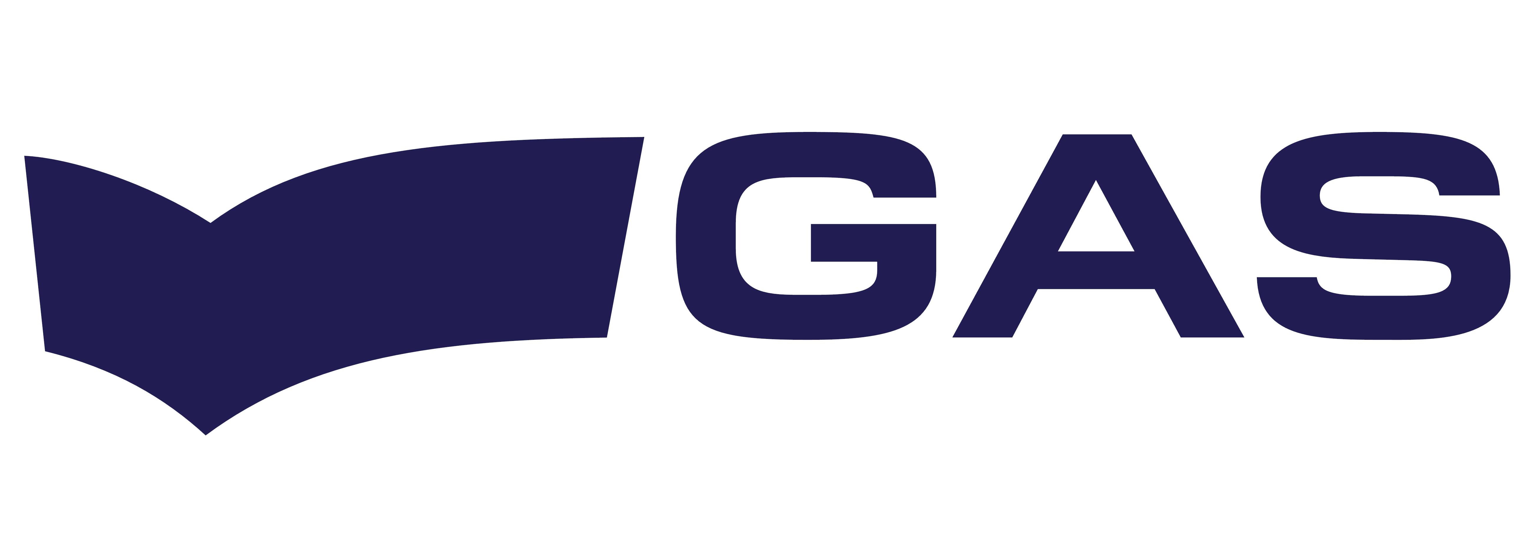 Logo del brand GAS con un design stilizzato e moderno.