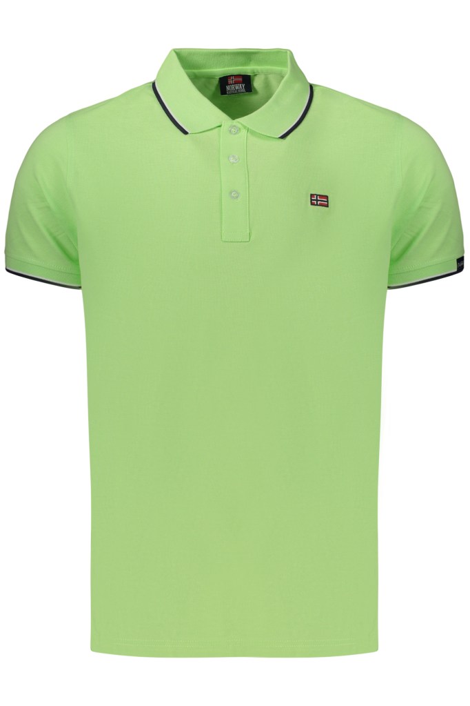 NORWAY 1963 POLO MANICHE CORTE UOMO VERDE