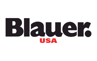 Logo di Blauer USA con testo in carattere bold.