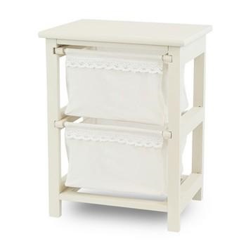 CASSETTIERA DA ASSEMBLARE 2 CASS.BIANCA CM.38X28H49