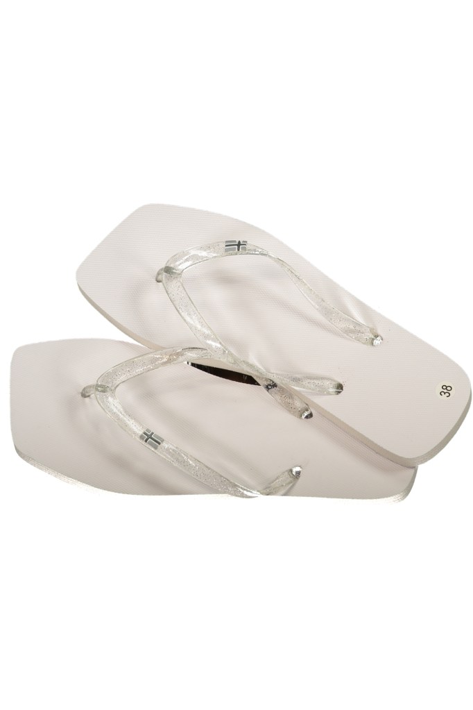 NORWAY 1963 CALZATURA CIABATTA DONNA BIANCO