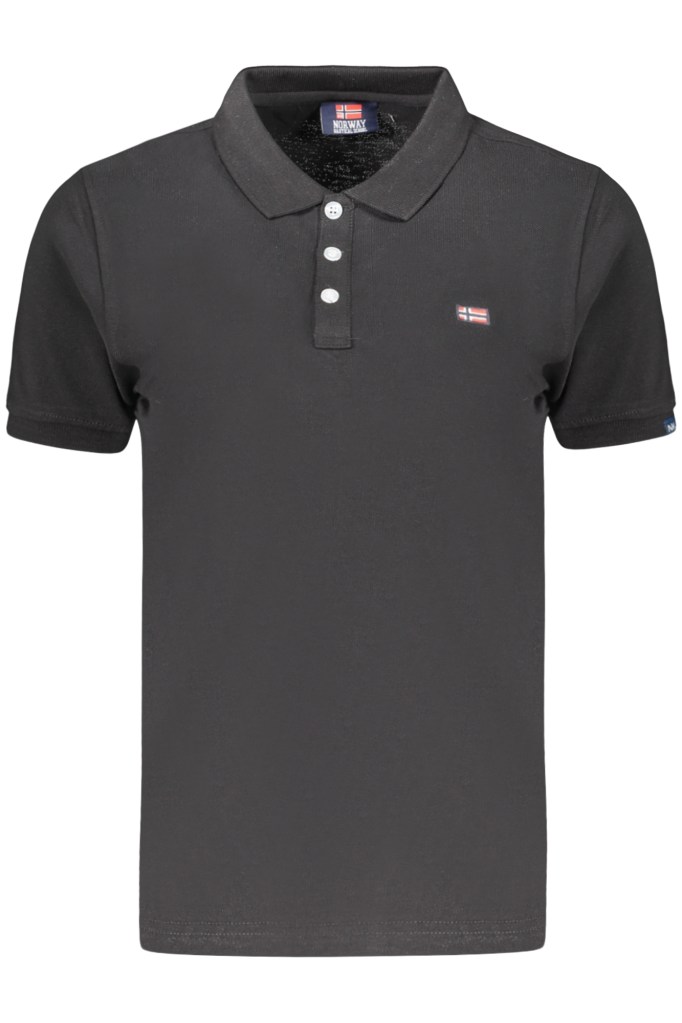 NORWAY 1963 POLO MANICHE CORTE DONNA NERO