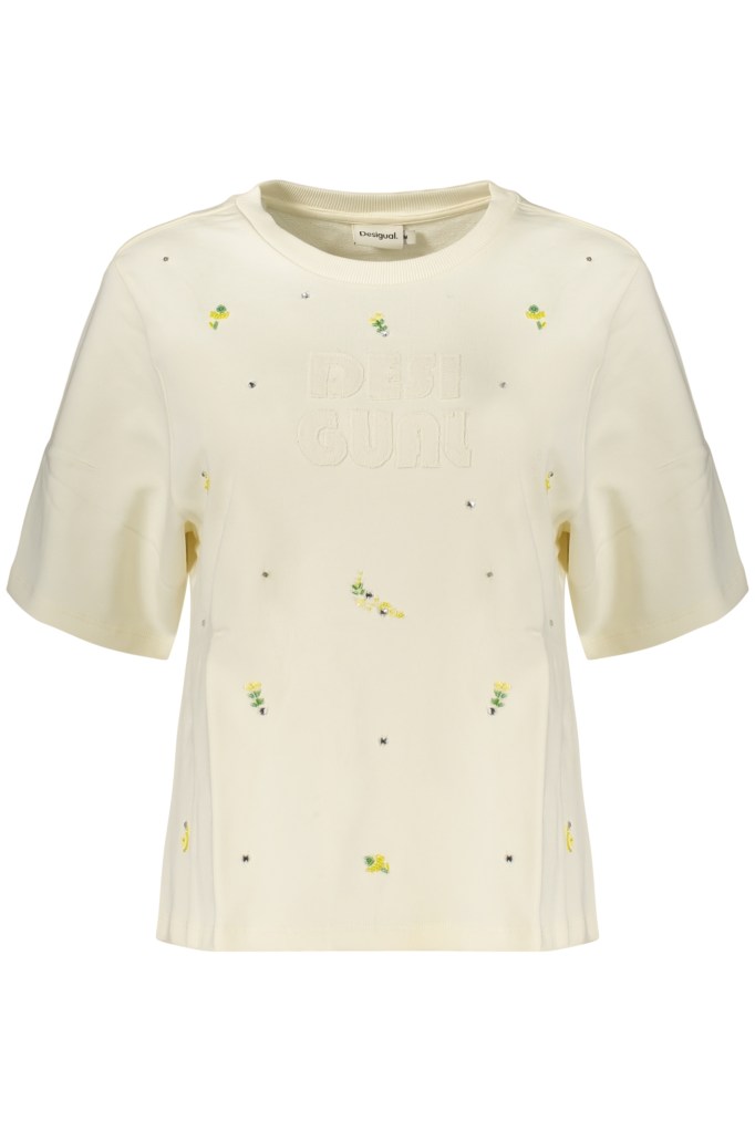 DESIGUAL FELPA SENZA ZIP DONNA BIANCO