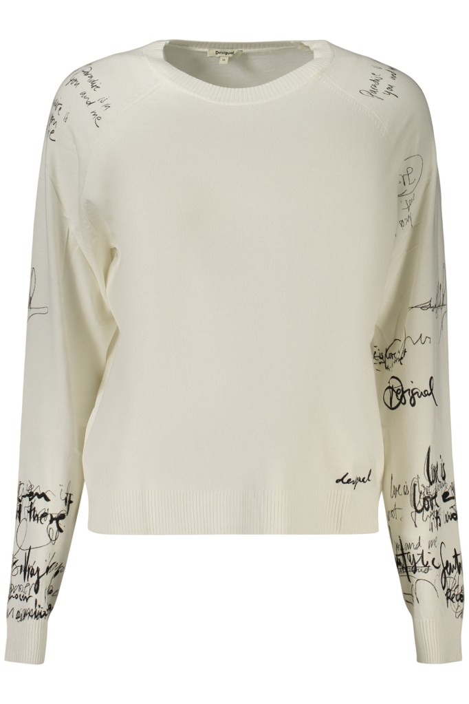 DESIGUAL MAGLIA DONNA BIANCO
