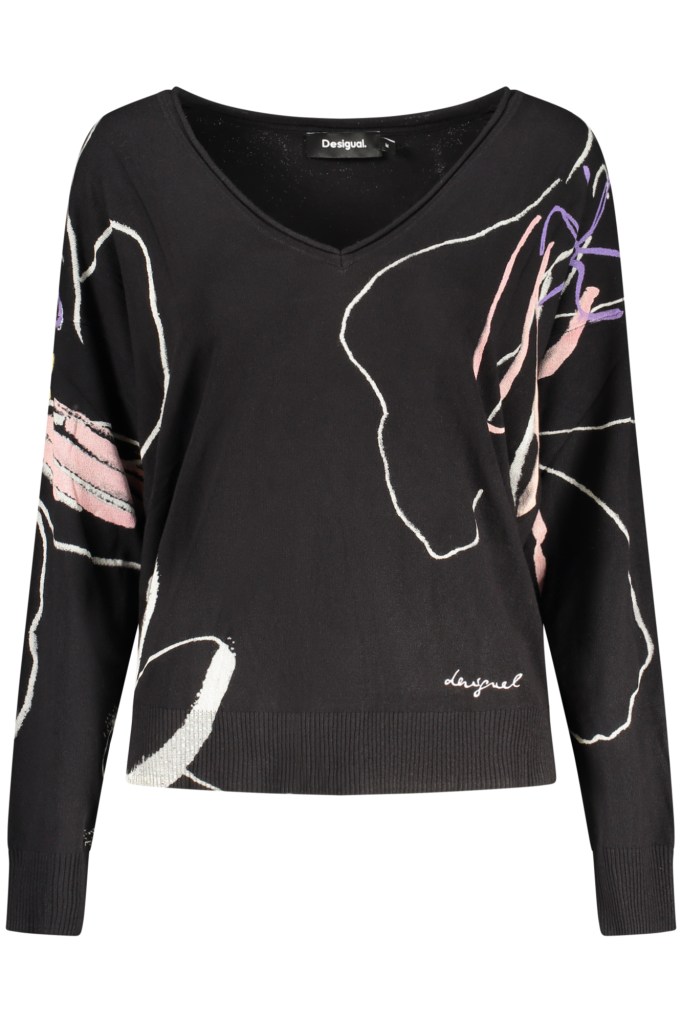 DESIGUAL MAGLIA DONNA NERO
