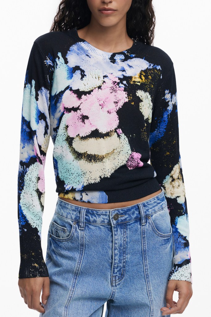 DESIGUAL MAGLIA DONNA NERO