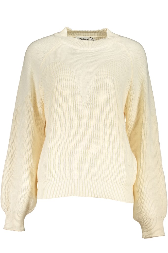 DESIGUAL MAGLIONE DONNA BIANCO
