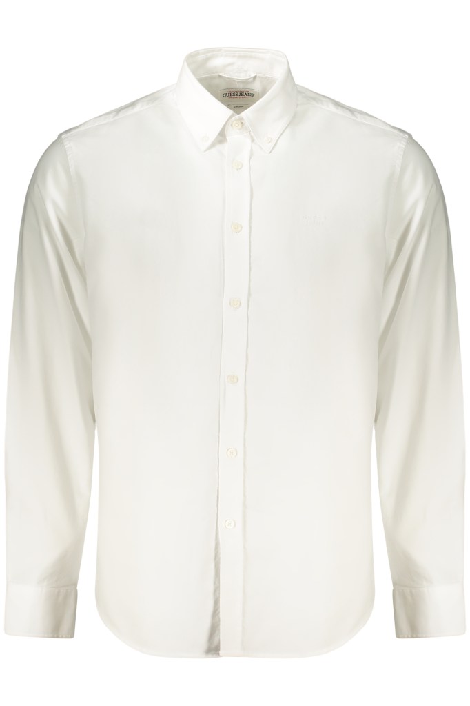 GUESS JEANS CAMICIA MANICHE LUNGHE UOMO BIANCO