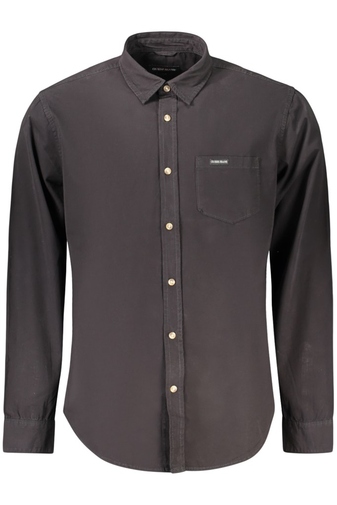GUESS JEANS CAMICIA MANICHE LUNGHE UOMO NERO