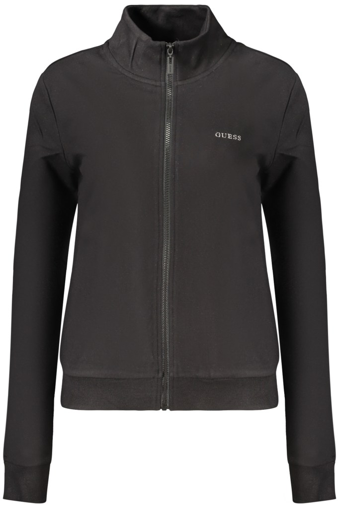 GUESS JEANS FELPA CON ZIP DONNA NERO