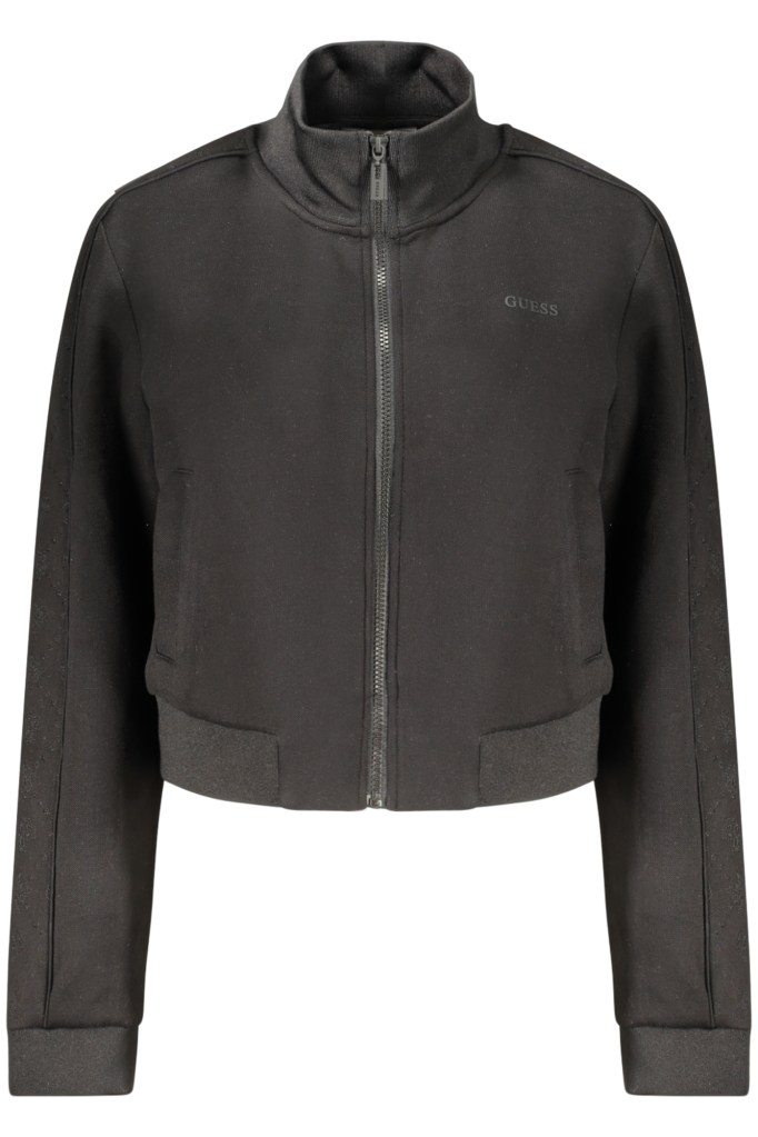 GUESS JEANS FELPA CON ZIP DONNA NERO