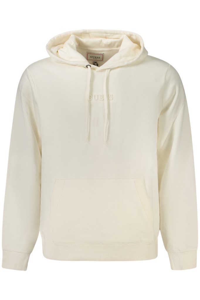 GUESS JEANS FELPA SENZA ZIP UOMO BIANCO