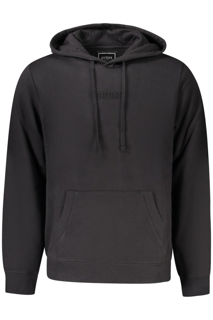 GUESS JEANS FELPA SENZA ZIP UOMO NERO