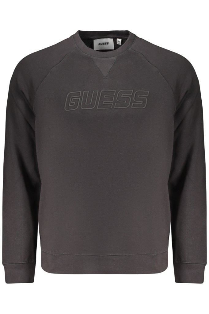 GUESS JEANS FELPA SENZA ZIP UOMO NERO