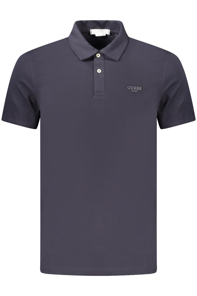 GUESS JEANS POLO MANICHE CORTE UOMO BLU