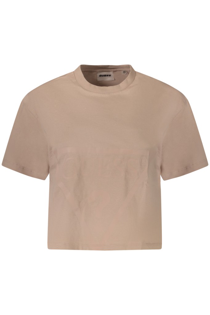 GUESS JEANS T-SHIRT MANICHE CORTE DONNA ROSA