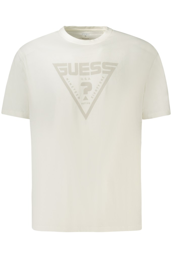 GUESS JEANS T-SHIRT MANICHE CORTE UOMO BIANCO
