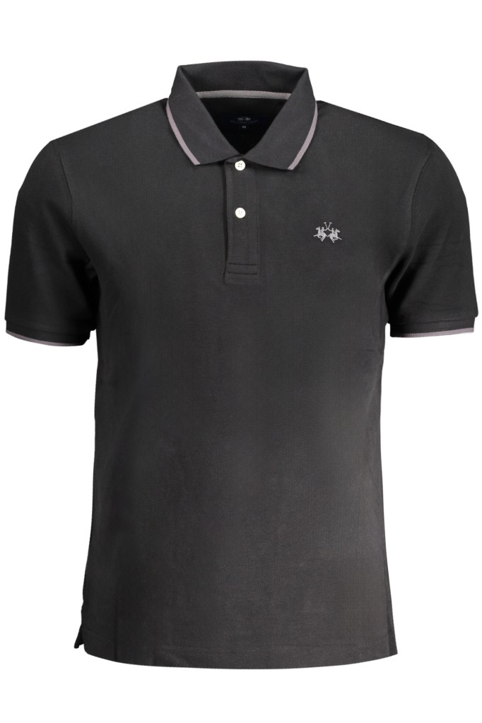 LA MARTINA POLO MANICHE CORTE UOMO NERO
