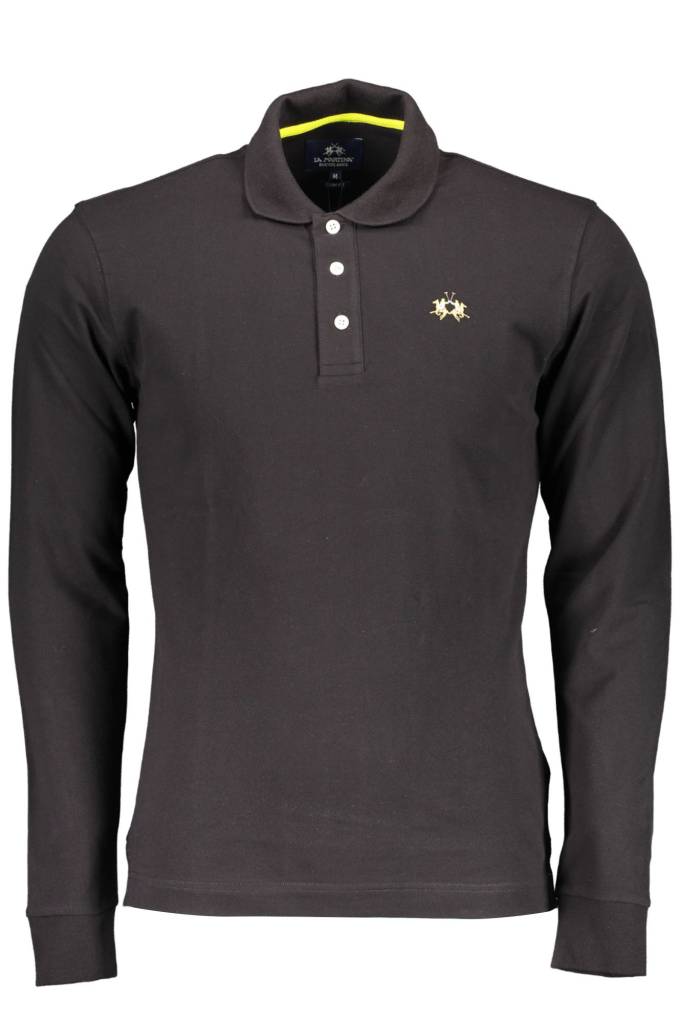 LA MARTINA POLO MANICHE LUNGHE UOMO NERO