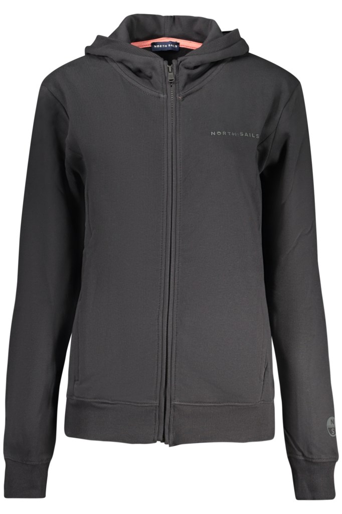 NORTH SAILS FELPA CON ZIP DONNA NERO