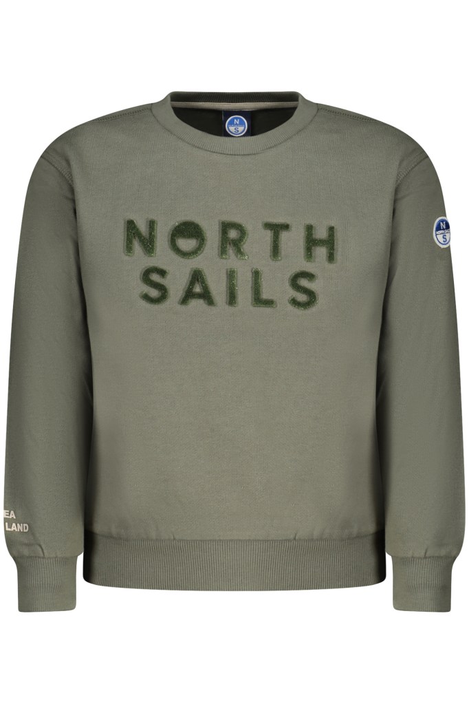 NORTH SAILS FELPA SENZA ZIP BAMBINO VERDE