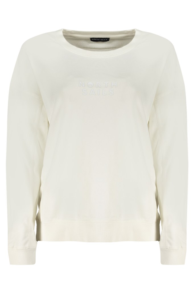 NORTH SAILS FELPA SENZA ZIP DONNA BIANCO