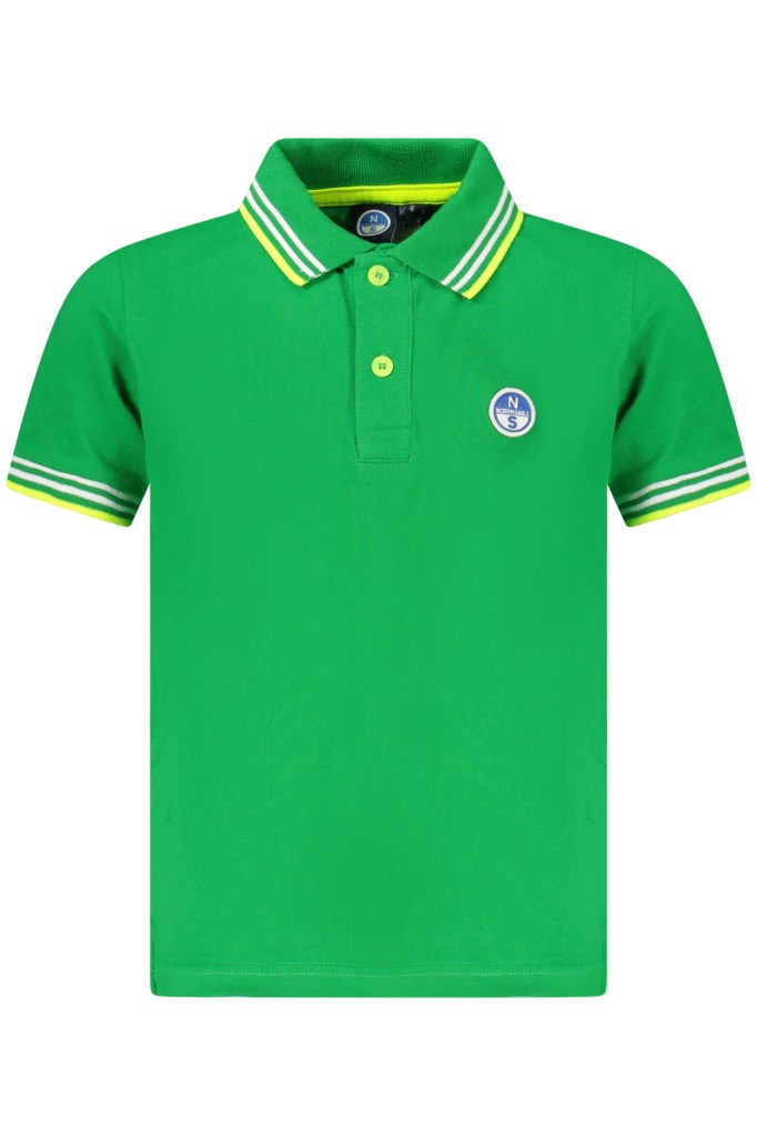 NORTH SAILS POLO MANICHE CORTE BAMBINO VERDE