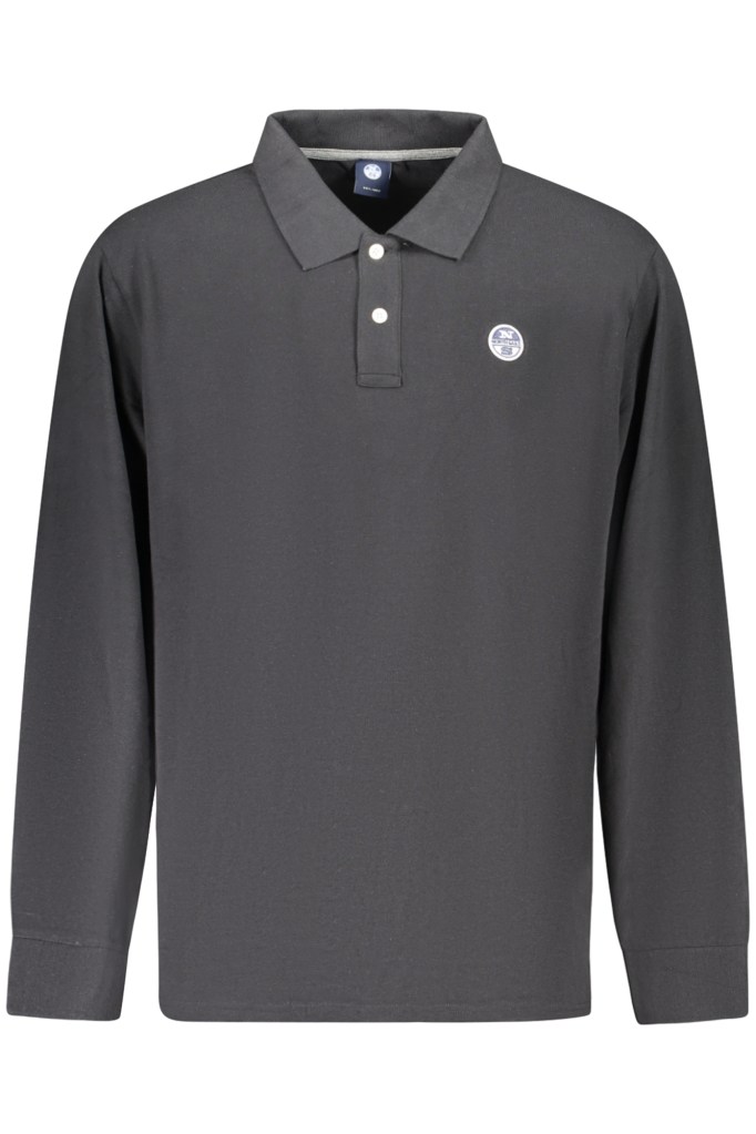NORTH SAILS POLO MANICHE LUNGHE UOMO NERO