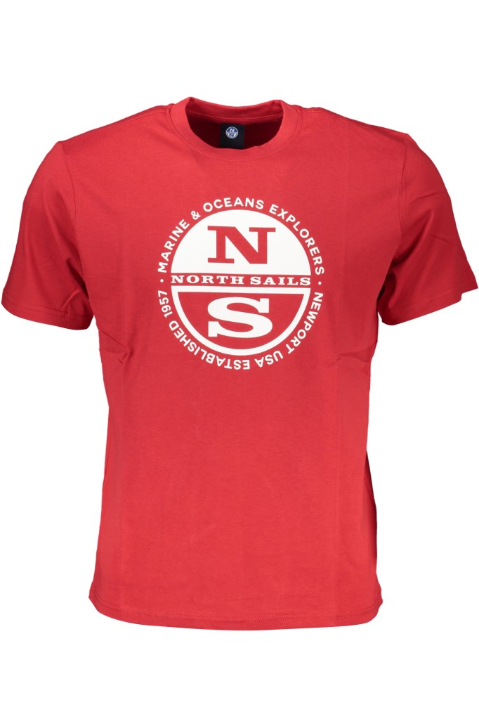 NORTH SAILS T-SHIRT MANICHE CORTE UOMO ROSSO