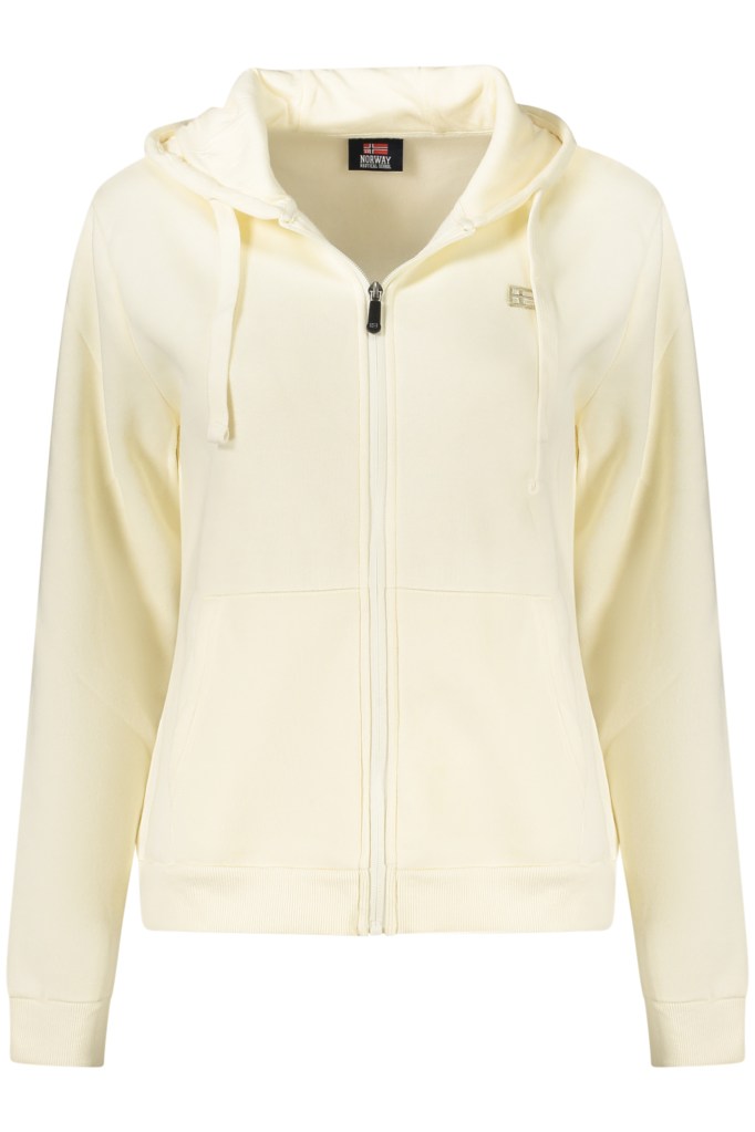 NORWAY 1963 FELPA CON ZIP DONNA BIANCO