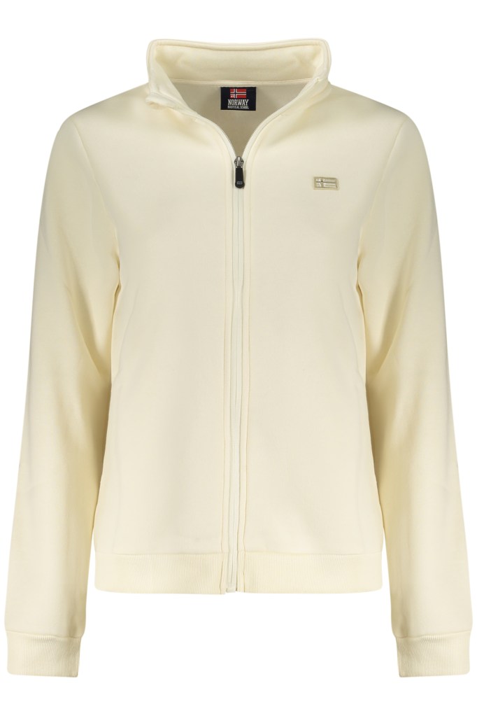NORWAY 1963 FELPA CON ZIP DONNA BIANCO