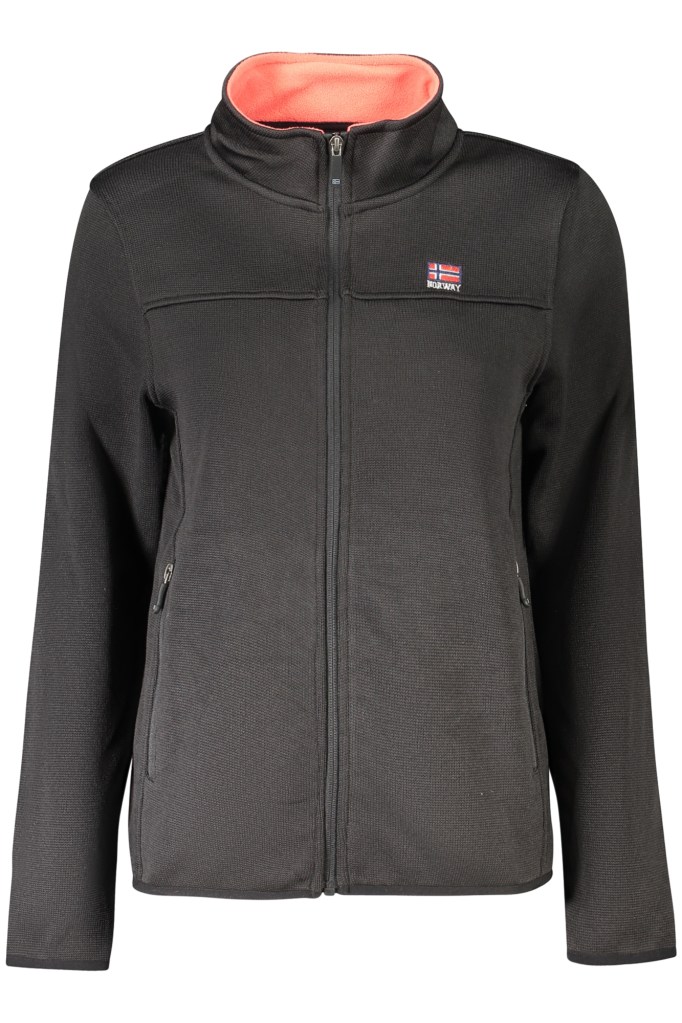 NORWAY 1963 FELPA CON ZIP DONNA NERO