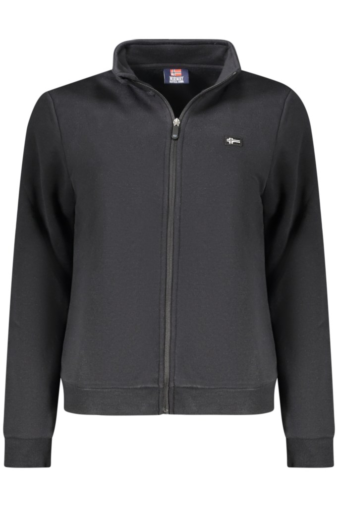 NORWAY 1963 FELPA CON ZIP DONNA NERO