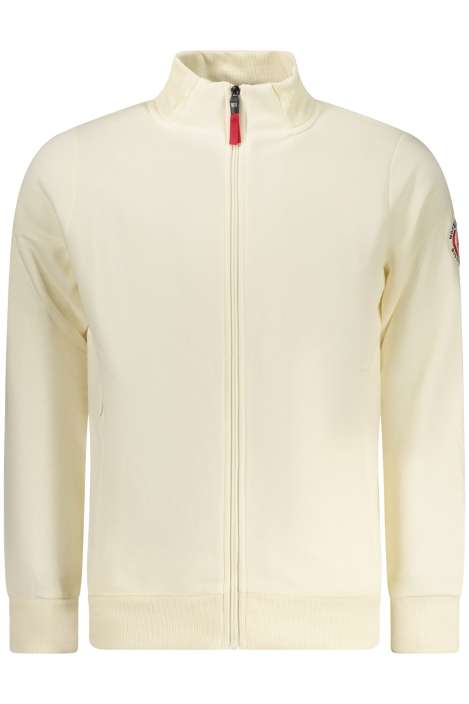 NORWAY 1963 FELPA CON ZIP UOMO BIANCO