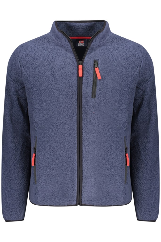 NORWAY 1963 FELPA CON ZIP UOMO BLU