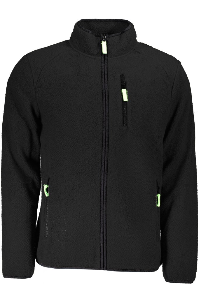 NORWAY 1963 FELPA CON ZIP UOMO NERO