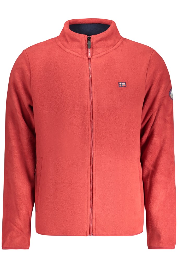 NORWAY 1963 FELPA CON ZIP UOMO ROSSO
