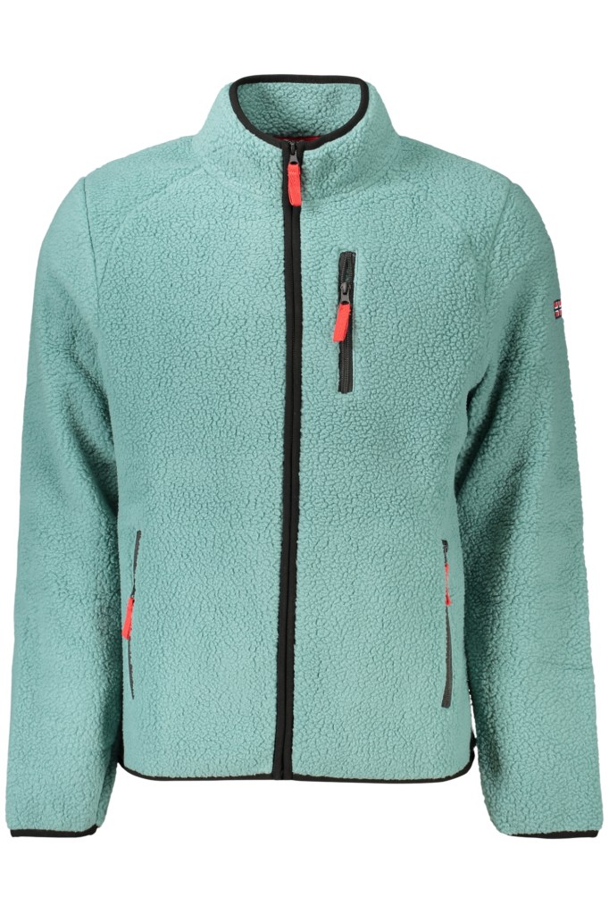 NORWAY 1963 FELPA CON ZIP UOMO VERDE