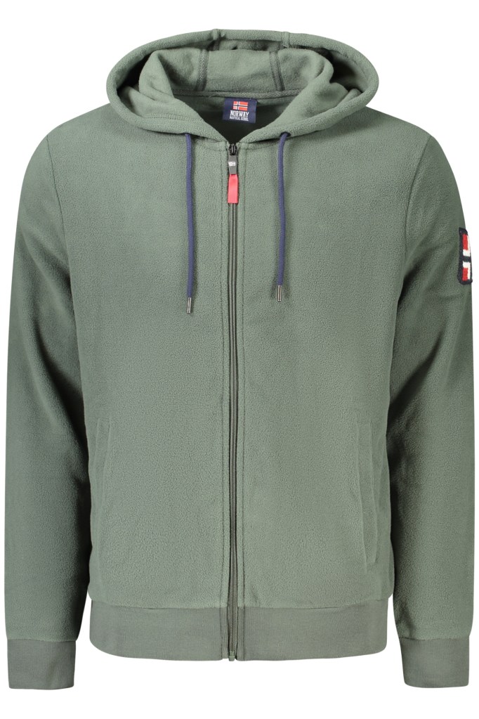 NORWAY 1963 FELPA CON ZIP UOMO VERDE