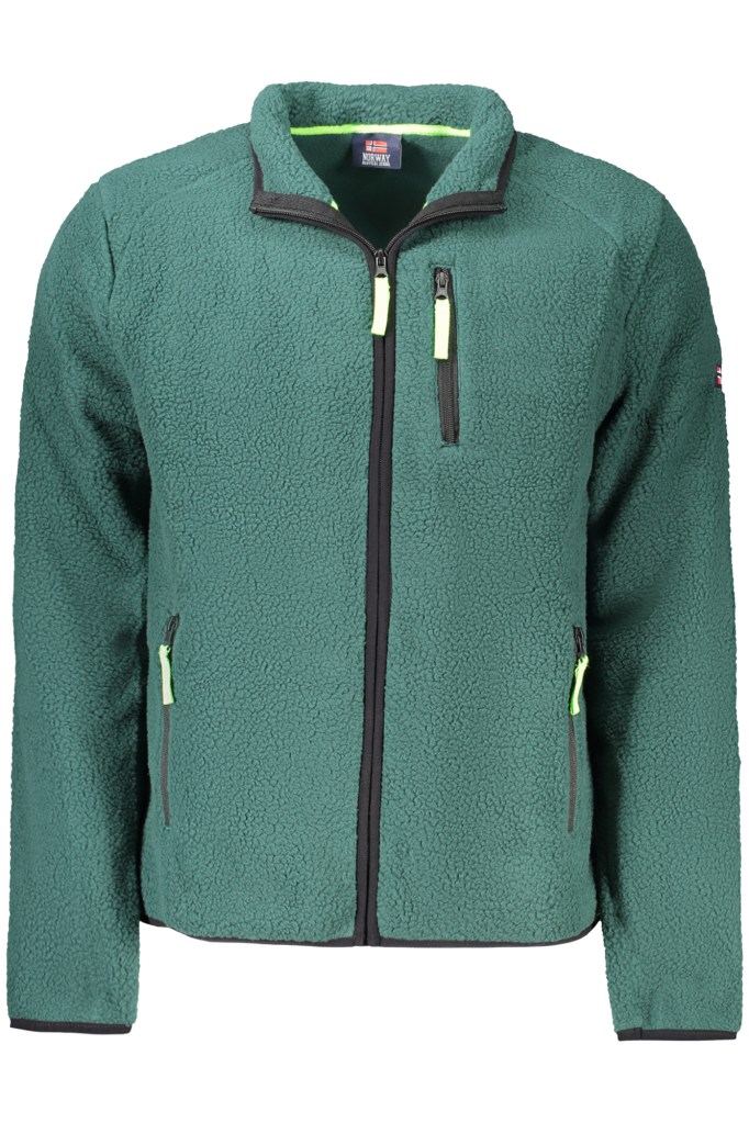 NORWAY 1963 FELPA CON ZIP UOMO VERDE