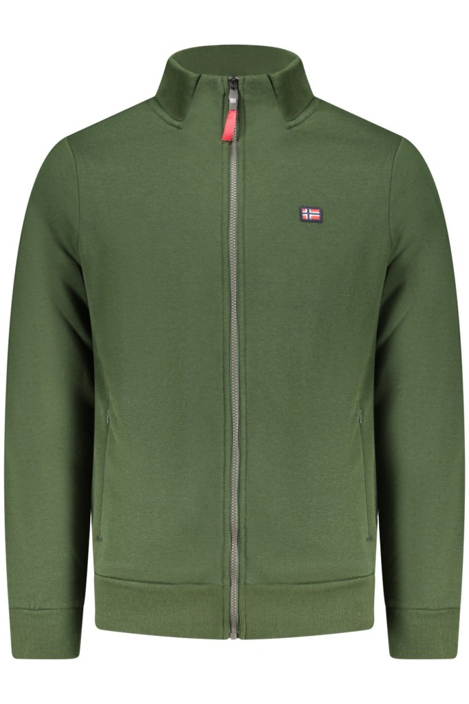 NORWAY 1963 FELPA CON ZIP UOMO VERDE