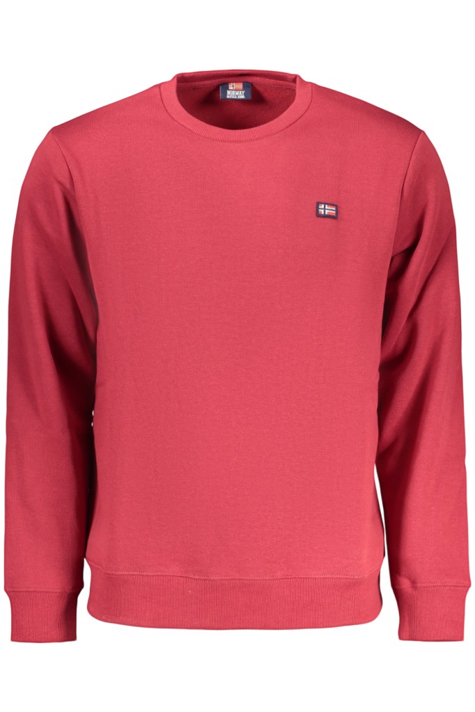 NORWAY 1963 FELPA SENZA ZIP UOMO ROSSO