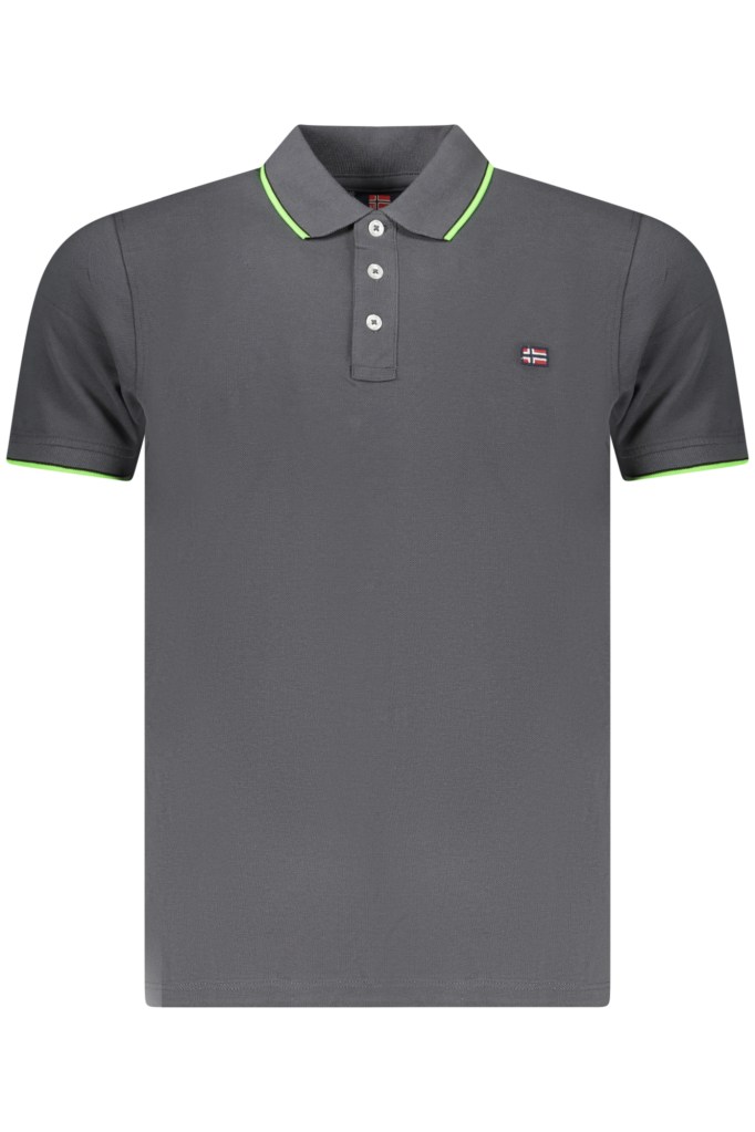 NORWAY 1963 POLO MANICHE CORTE UOMO GRIGIO