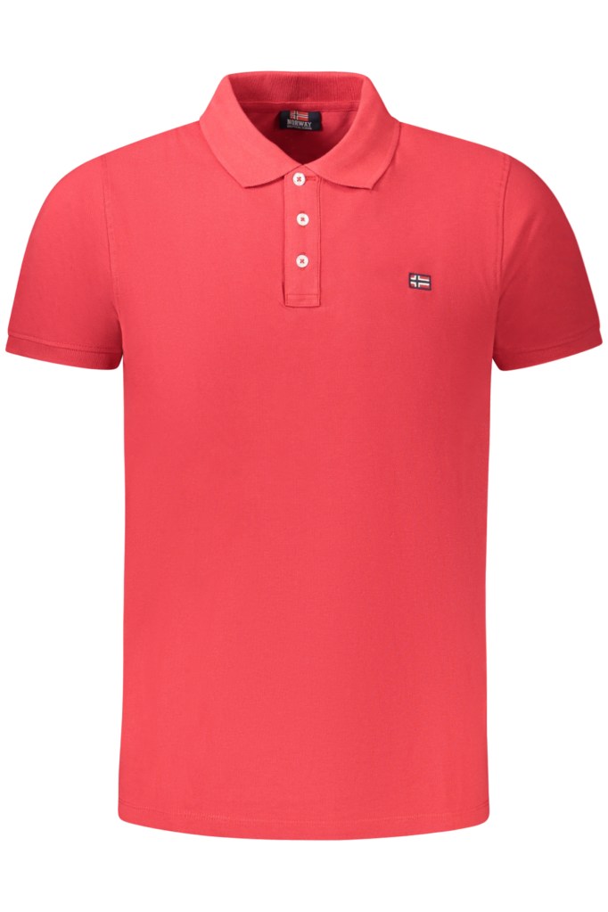 NORWAY 1963 POLO MANICHE CORTE UOMO ROSSO