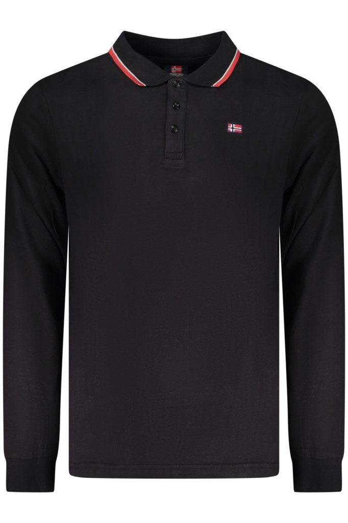 NORWAY 1963 POLO MANICHE LUNGHE UOMO NERO