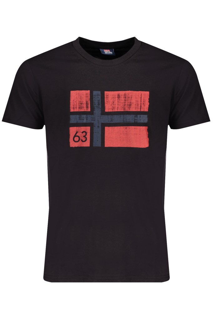 NORWAY 1963 T-SHIRT MANICHE CORTE UOMO NERO
