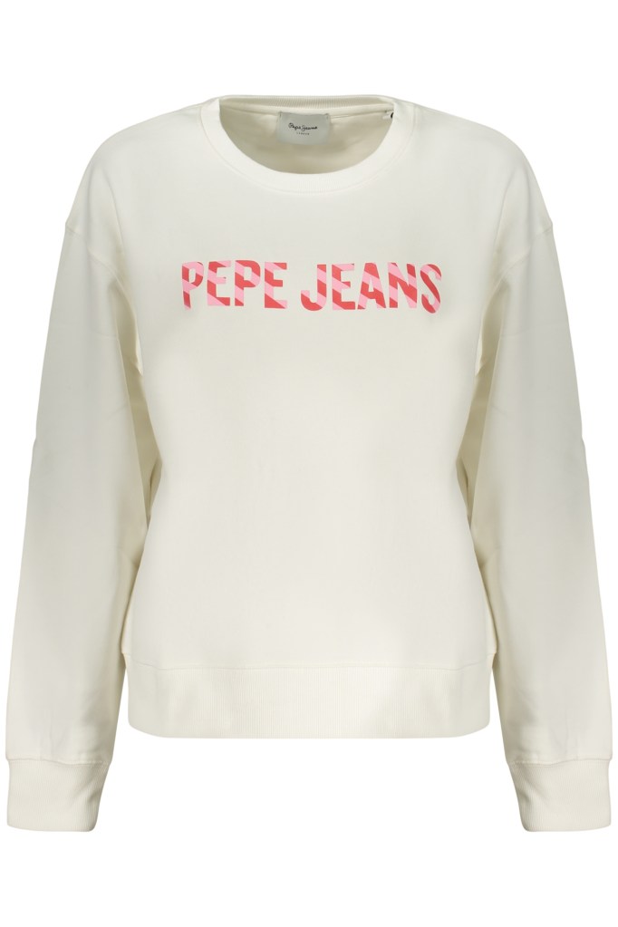 PEPE JEANS FELPA SENZA ZIP DONNA BIANCO