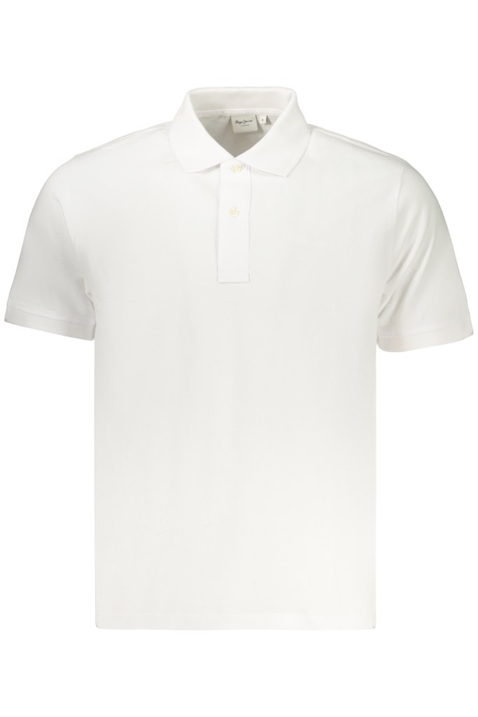 PEPE JEANS POLO MANICHE CORTE UOMO BIANCO