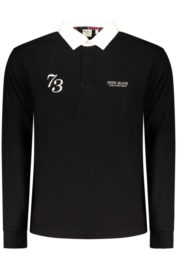 PEPE JEANS POLO MANICHE LUNGHE UOMO NERO